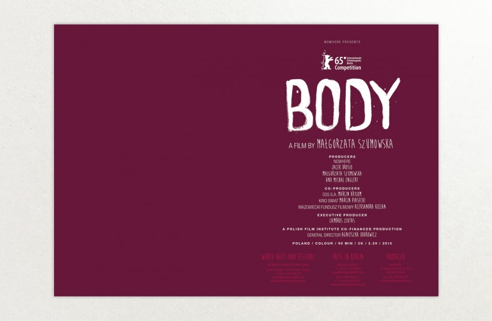 MEMENTO FILMS  - Dossier de presse 'BODY' : 5