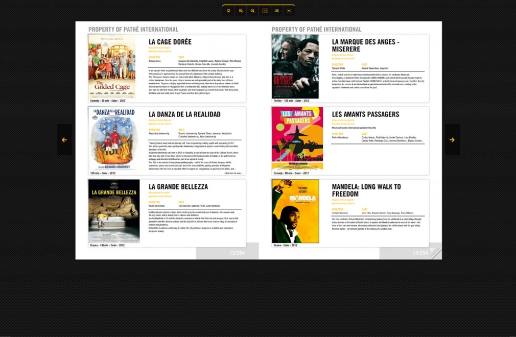 PATHÉ INTERNATIONAL - 'The Catalogue' filmographie complète : 2