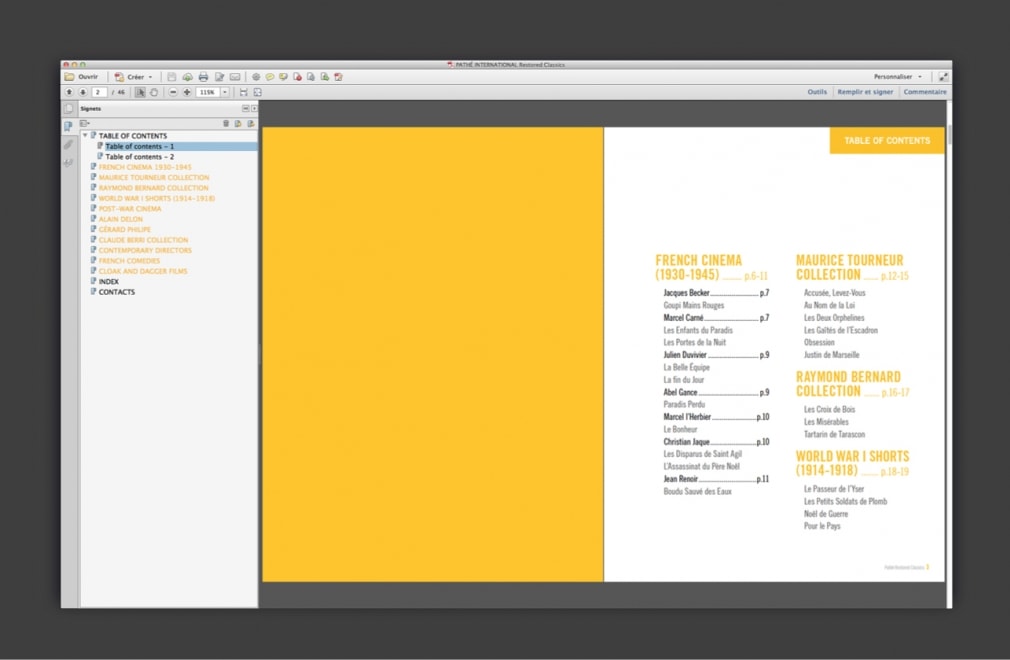 PATHÉ INTERNATIONAL - Brochure 'restored classics' : 5
