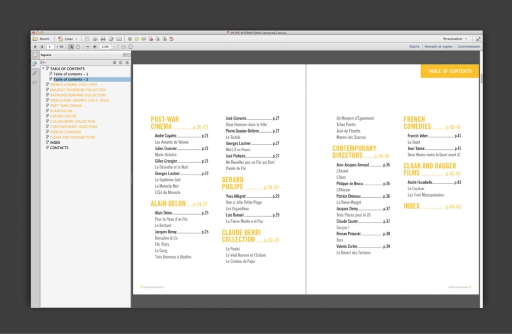 PATHÉ INTERNATIONAL - Brochure 'restored classics' : 6