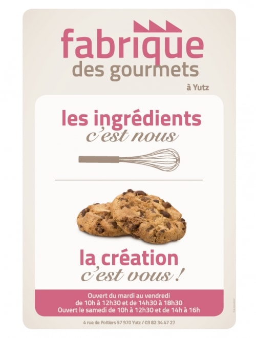 FABRIQUE DES GOURMETS - Identité visuelle, affiches et flyer