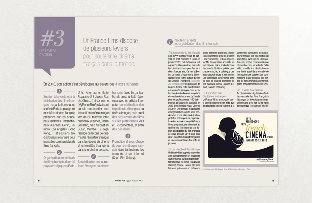 UNIFRANCE FILMS - Rapport d'activité 2013 : 4
