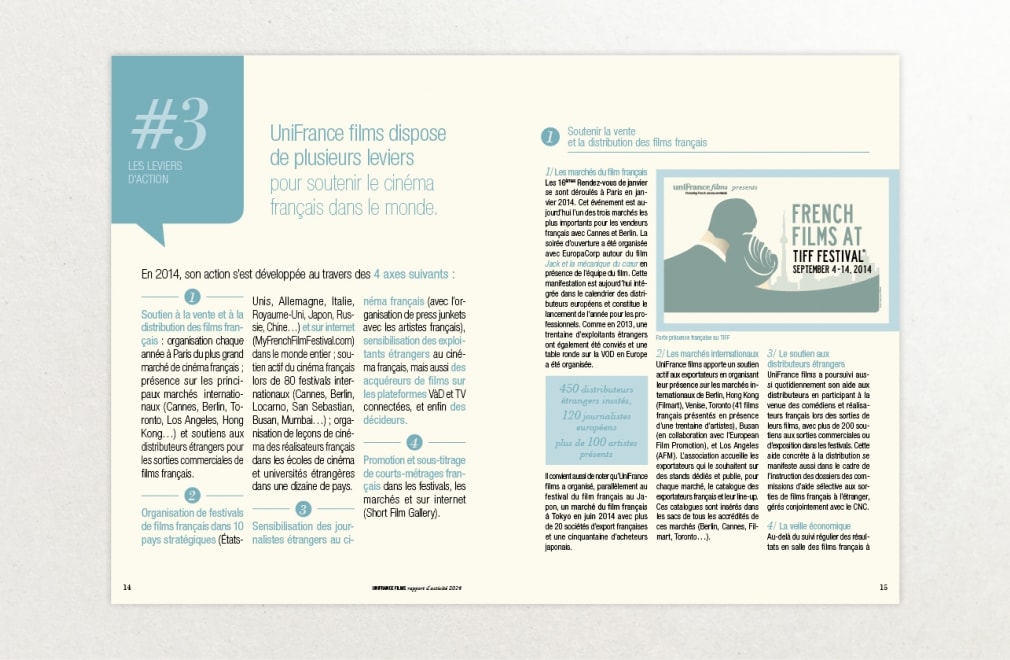 UNIFRANCE FILMS - Rapport d'activité 2014 : 4