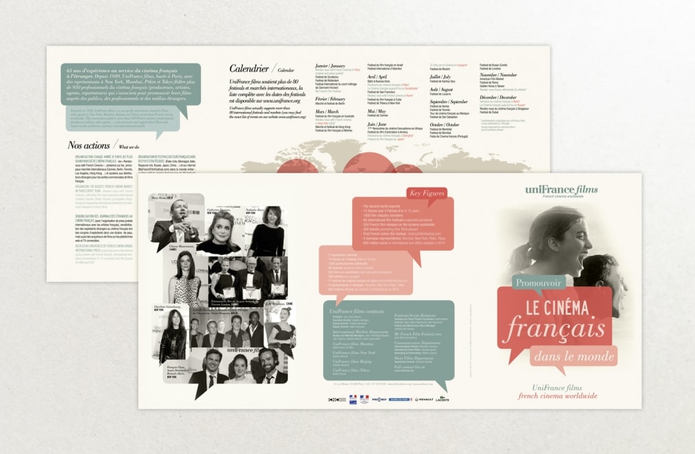 UNIFRANCE FILMS - Plaquette présentation 2015, 3 volets
