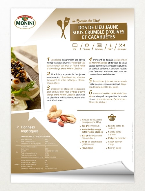 LESIEUR PROFESSIONNEL - Monini annonce, fiche argumentaire, bannière : 2