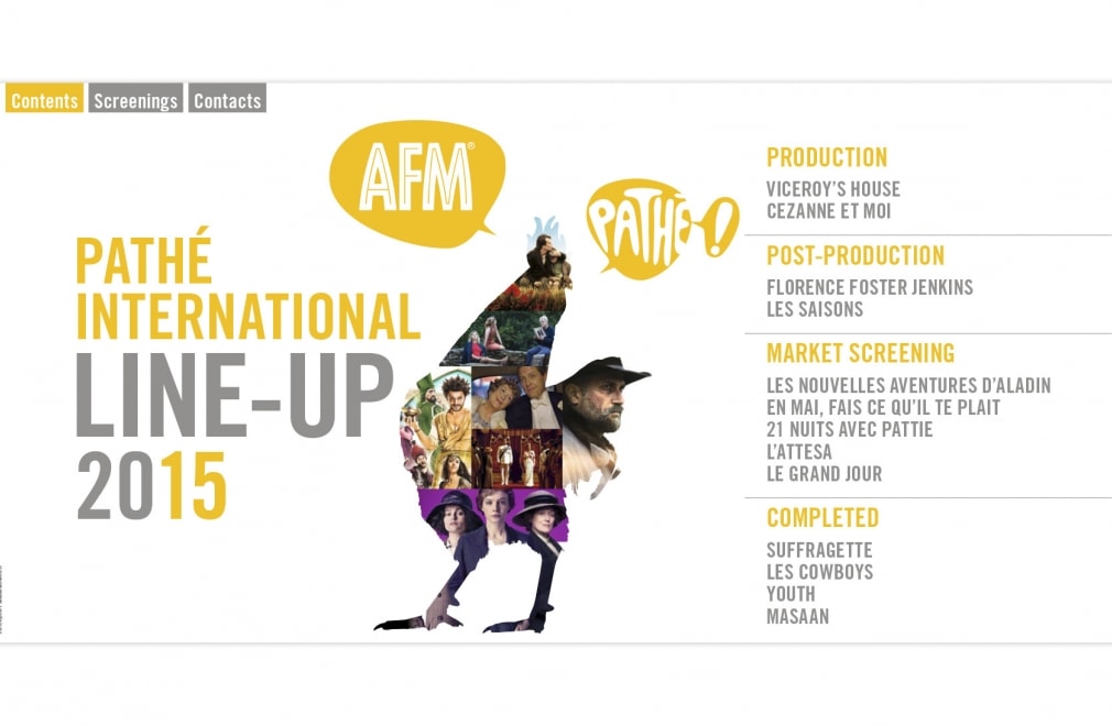 PATHÉ INTERNATIONAL - Festival AFM 2015 : 1