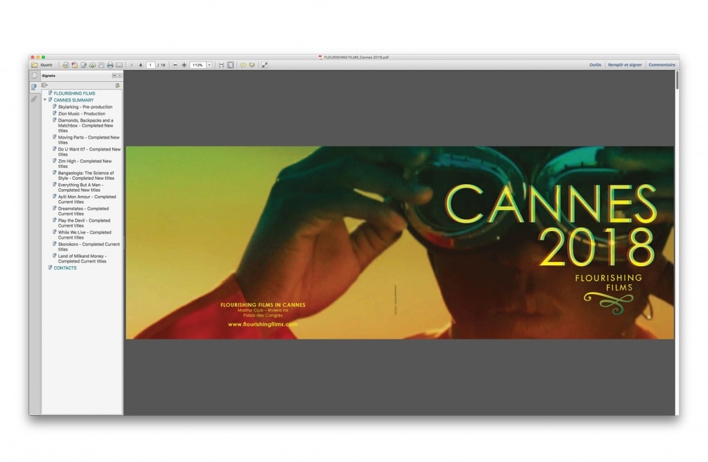 FLOURISHING FILMS - Festival Cannes 2018 : 1