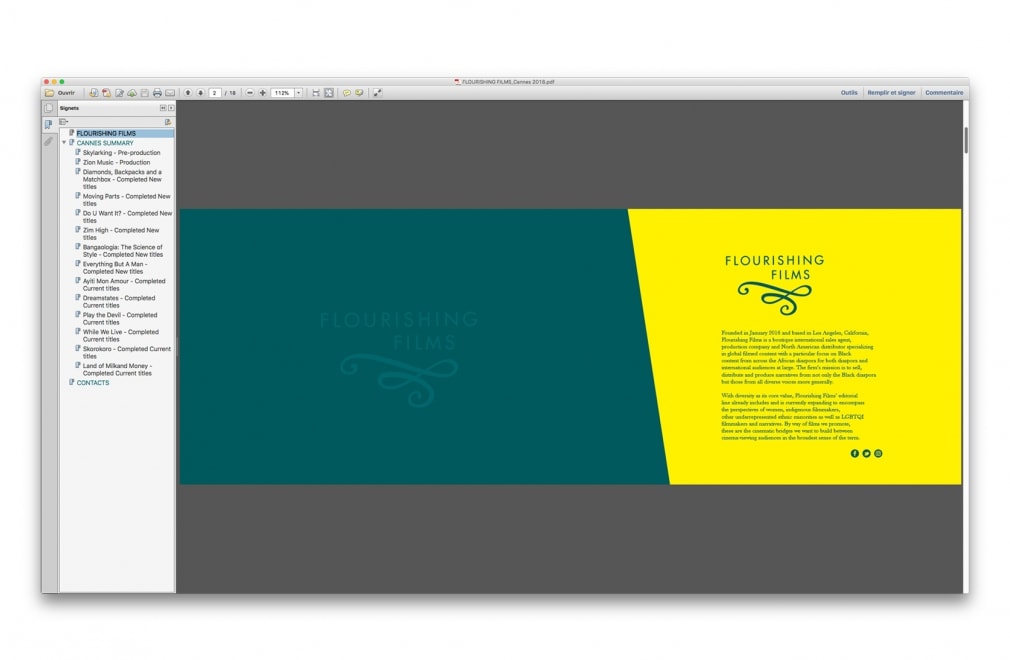 FLOURISHING FILMS - Festival Cannes 2018 : 2