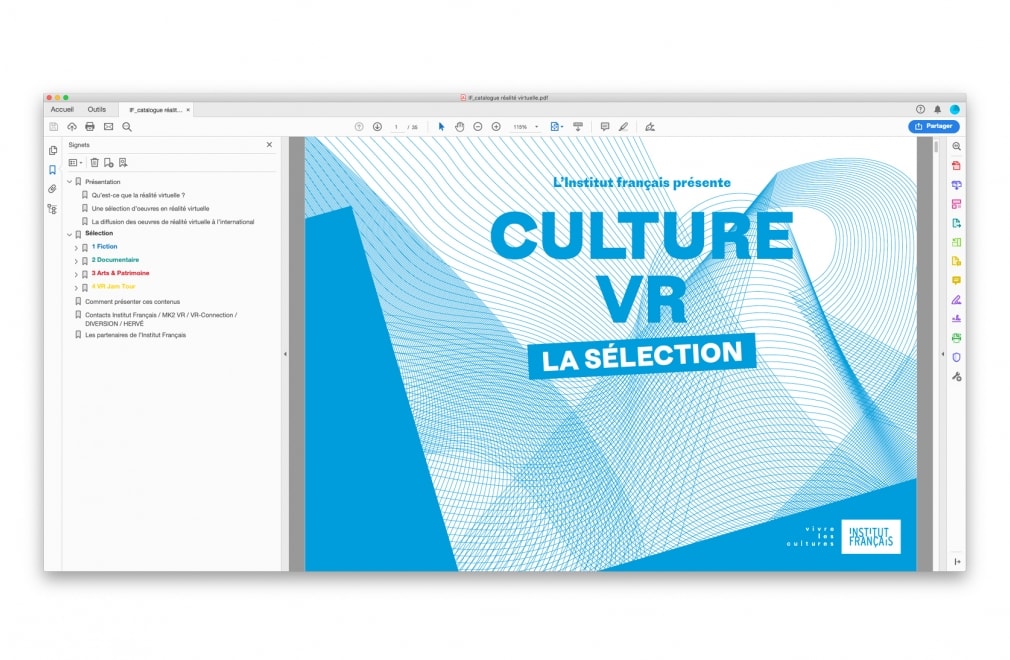 INSTITUT FRANCAIS - Catalogue 'Culture VR, la sélection' : 1