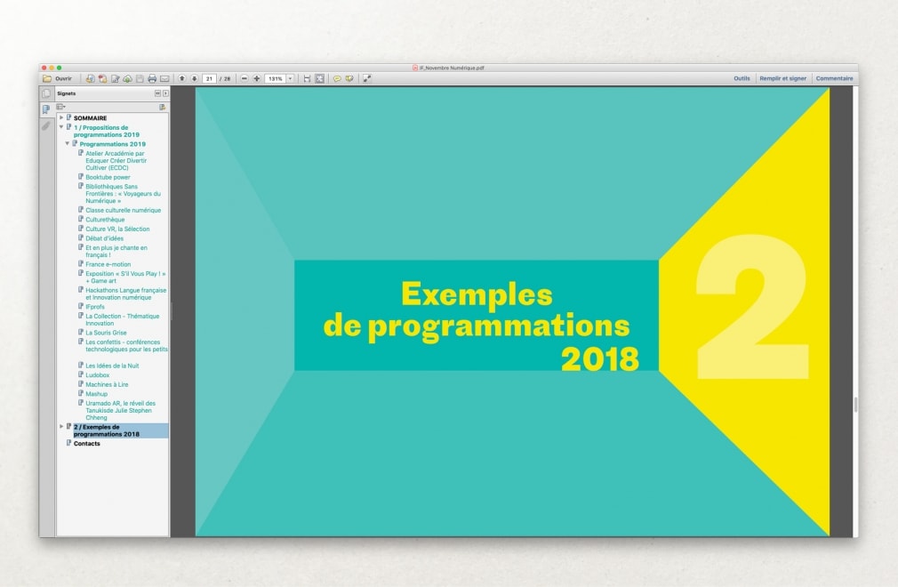 INSTITUT FRANCAIS - Catalogue NOVEMBRE NUMÉRIQUE : 6