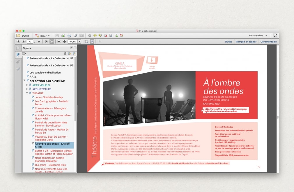 INSTITUT FRANCAIS - Catalogue LA COLLECTION : 12