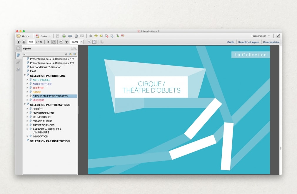 INSTITUT FRANCAIS - Catalogue LA COLLECTION : 15