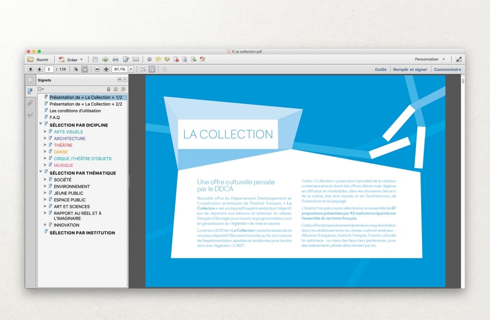 INSTITUT FRANCAIS - Catalogue LA COLLECTION : 2