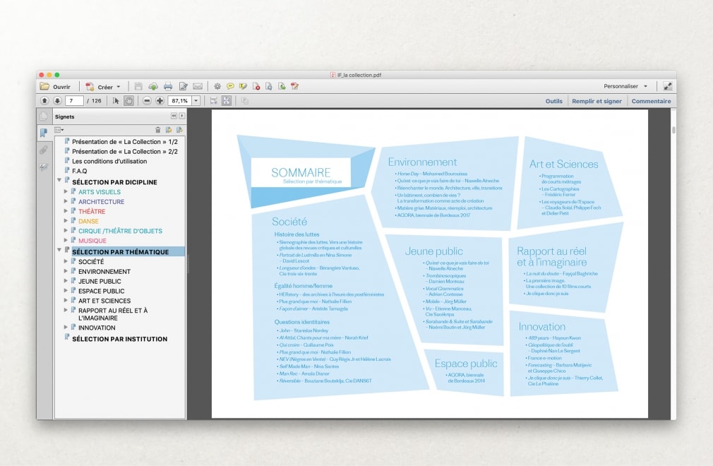 INSTITUT FRANCAIS - Catalogue LA COLLECTION : 20
