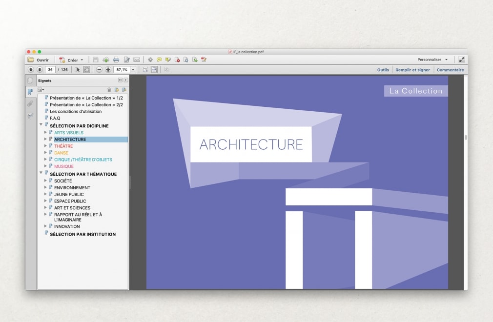 INSTITUT FRANCAIS - Catalogue LA COLLECTION : 8