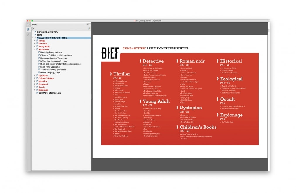 BIEF - Les catalogues Thématiques : 3