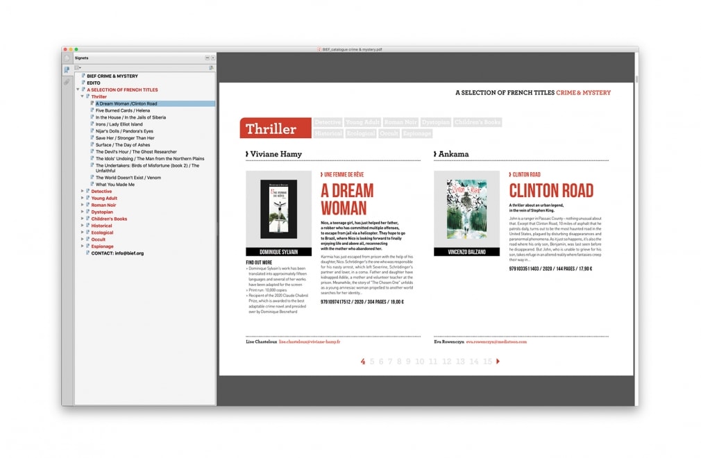 BIEF - Les catalogues Thématiques : 4