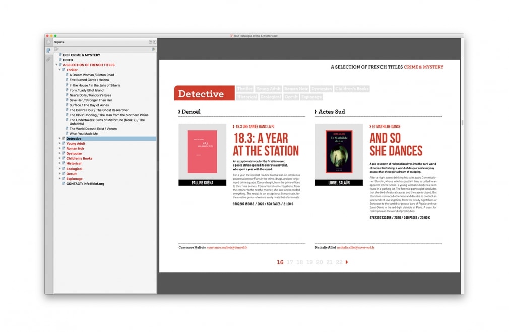 BIEF - Les catalogues Thématiques : 9