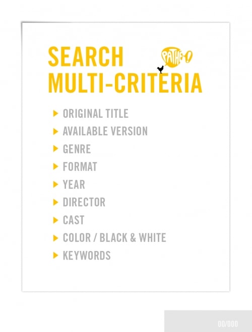 PATHÉ INTERNATIONAL - 'The Catalogue' filmographie complète